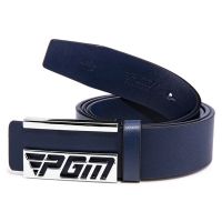 Golf Fashion Three-Dimensional Embossed LOGO Top Layer Cow Leather Alloy Buckle Golf Wear Belt for Men