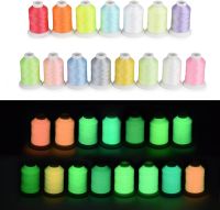 Simthread Glow in the Dark Thread Machine Embroidery Thread 15 Different Colors 550Y Each Knitting  Crochet