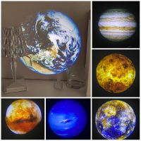 Planet Projector Lamp Creative Moon Night Light Galaxy Projection Light Background Atmosphere Night Light Party Decor Photo Prop Night Lights