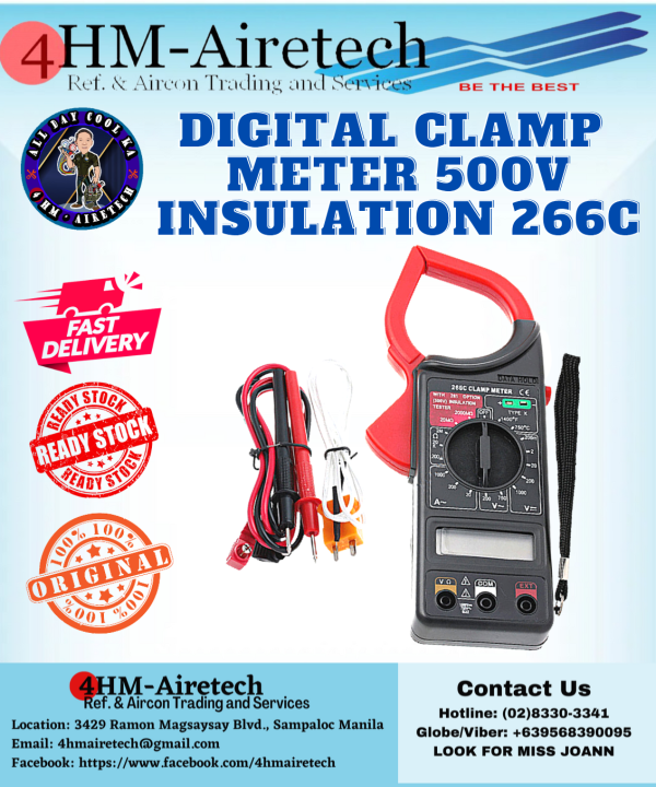 4HM Digital Clamp Meter 500V Insulation Meter Unit Lazada PH