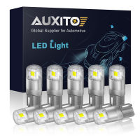 AUXITO 10Pcs Canbus ไม่มีข้อผิดพลาด W5W ไฟ LED 3030SMD 196 168หลอดไฟที่จอดรถตำแหน่งป้ายทะเบียนแสงอัตโนมัติภายในโคมไฟ