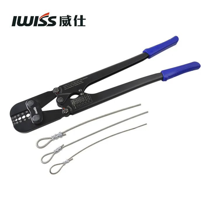 Steel wire pliers 8-shaped aluminum sleeve crimping pliers M5 oval ...