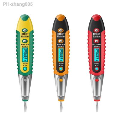 Electricity Measurement Pen AC DC 12-250V Tester Electrical Screwdriver LCD Display Voltage Detector Test Pen Electrician Tools