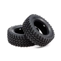 [ชุดแต่งรถบังคับ] TAMIYA 54735 OP.1735 Mud Block Tires (CC-01) (2pcs.) ชุดแต่งทามิย่าแท้ rc