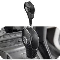 【DT】 hot  NEW-Car PU Carbon Look Gear Shift Knob Cover for Ford EcoSport Escape / Fusion /C-Max Energi Wagon / Fiesta / Focus