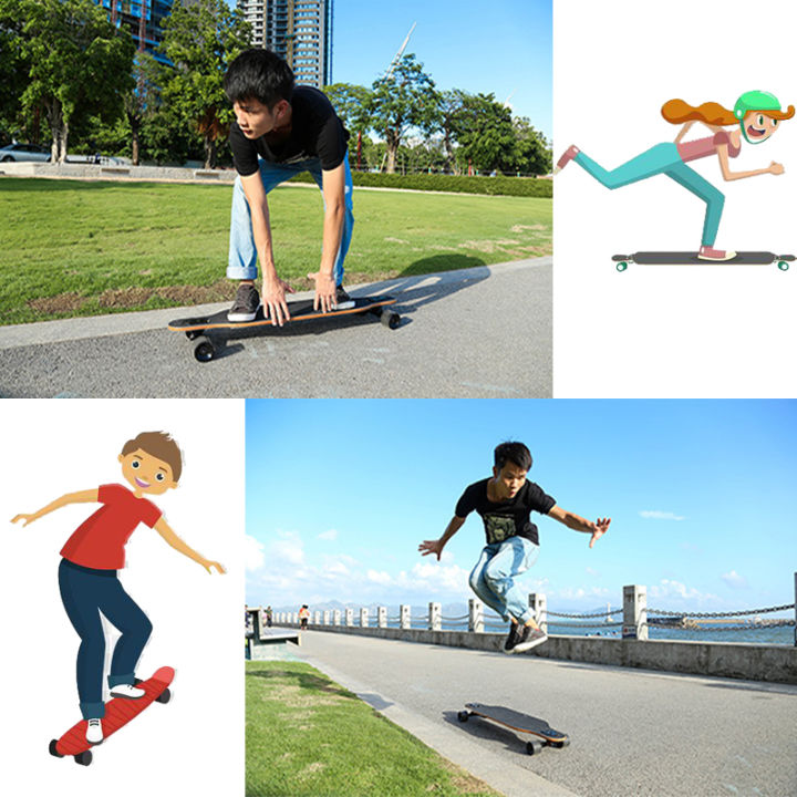 สเก็ตบอร์ด-skateboard-สเก็ตบอร์ดผู้ใหญ่-ไม้เมเปิ้ลเกรด-aaa-ทนทานไม่แตกง่าย-ควบคุมง่ายและเล่นตามสบายสเก็ตบอร์ด-beauties