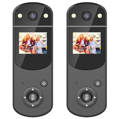 2X Handheld Digital Mini Sport Camera 1080P OSMO Pocket DV Camera HD Infrared Video Camera Action Camera-Black