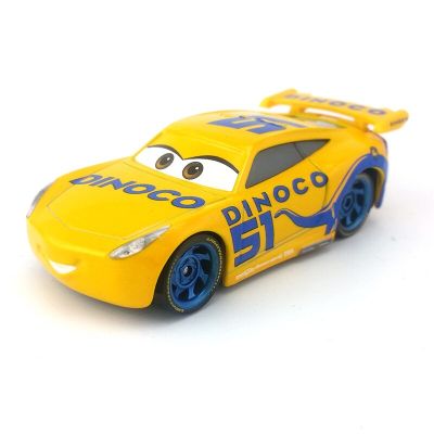 【Direct-sales】 Rokomari Fashion House ของขวัญรถของเล่นโลหะสำหรับเด็กผู้ชาย Pixar Cars 3 Lightning McQueen Jackson RAM Ramirez Miss Fritter 1:55 Diecast
