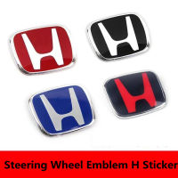 Hot New 1x Red/Black/Blue H Steering Wheel Logo Emblem For HONDA Civic Accord City CR-V Fit Jade Odyssey HR-V FREED DD6 zhi