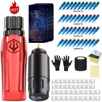 Tattoo Kit POSEIDON Tattoo Pen Kit  Wireless Tattoo Machine Kit with Tattoo Power Supply  Tattoo Gun Kit for Beginners Stickers