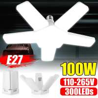 AC110-265V เพดาน E27เปลี่ยนรูปได้โคมไฟ LED องศา100วัตต์โคมไฟแบบพับเก็บได้หลอดไฟโรงรถหลอดไฟปรับได้