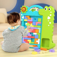 กระดานตัวต่อ Crocodie Tetris  ของเล่นเด็ก toy เกมส์ตัวหนอน เสริมทักษะ