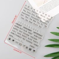 love*Month Calendar Silicone Clear Seal Stamp DIY Scrapbooking Embossing Craft Art Handmade Gift