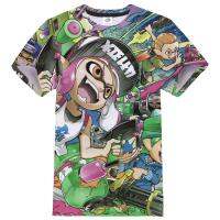 Game Splatoon 3D T-shirt with the imprint of Graffiti Fps men fashion women everyday Streetwear O-Neck with short sleeve Tshirt Hip Hop tops