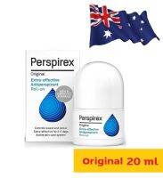 Perspirex Antiperspirant Roll On #Original 20 ml. โรลออนระงับเหงื่อ ระงับกลิ่นกาย สีฟ้าอ่อนสำหรับคนเหงื่อออกน้อย-ปานกลาง