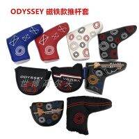 ✼ ใหม่ Odyssey แถบผ้าคริสตัลกอล์ฟขนาดใหญ่ครึ่งวงกลมพัตเตอร์ฝาครอบแม่เหล็กที่ครอบหัวฝาครอบฝาครอบ