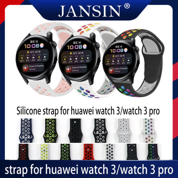 for-huawei-watch-3-อุปกรณ์สำหรับนาฬิกา-for-huawei-watch-3-pro-นาฬิกาสมาร์ท-สายซิลิโคน-for-huawei-watch-3-smartwatch