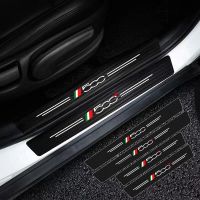 Piastra Soglia Porta Auto Adesivi In Fibra Di Carbonio Per Fiat Abarth 500 Abarth 124 Abarth 595 500X 500L 500C Accessori Auto