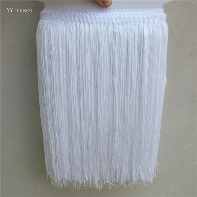 5 yard 30CM Long black Polyester Fringe Trim African Tassel Ribbon Lace Accessory Sew Latin Dress Curtain DIY Accessories