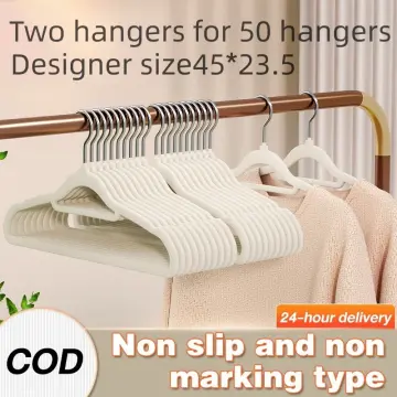 Premium Velvet Hangers Nonslip Velvet Hanger Clothes Hangers Velvet Space  Saving Clothes Hangers Non Slip Hangers For Coats (10pcs)