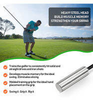 อุปกรณ์ฝึกซ้อมวงสวิงหัวเหล็ก สีดำ ขนาด 100 cm (HGB0177) Hellafar Golf Swing Trainer