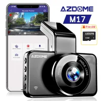 【ฟรี 64G】AZDOME M17 กล้องบันทึกรถ กล้อง ติด รถยนต์ กล้องติดหน้ารถ Dash Cam Car Camera กล้องติดรถยนต์ ความละเอียดสูงสุด 1080P กล้องหน้ารถ กล้องรถยนต์ Full HD มีWIFI ดูผ่านมือถือได้ มีระบบADAS แจ้งเตือนออกนอกเลนส์ Super Night Vision