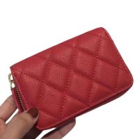 hot！【DT】∋  AAAAA Leather Top  Fashion Credit ID Card Holder With Business Coin Purse
