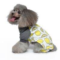 [COD] Cross-border new pet clothes home dog pajamas puppy kitten four-legged