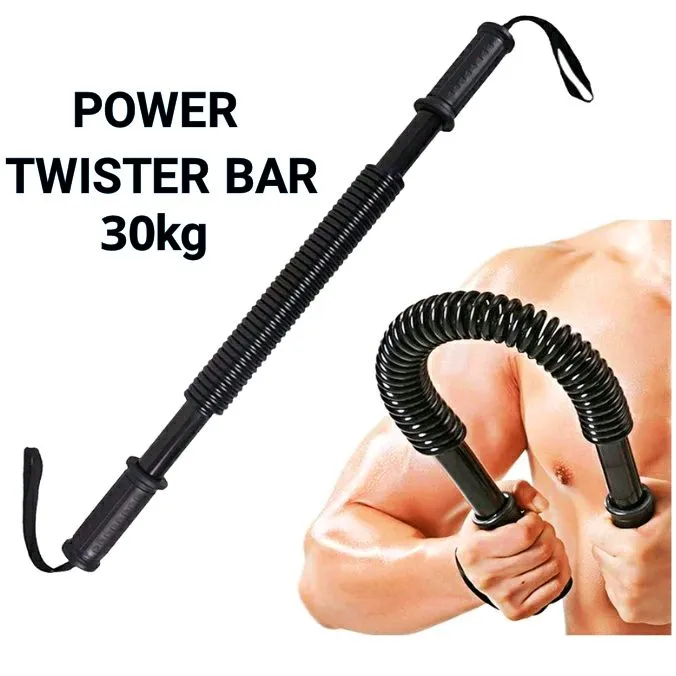 Power Twister Bar Arm Exerciseranti Slip Plastic Handle With Straps Home Chest Expander For 5819