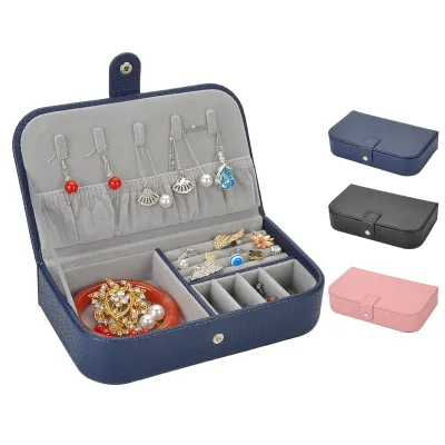 Jewelry Packaging Leather Storage Case Portable Jewelry Box Jewelry Display Travel Jewelry Case