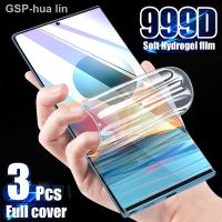 ☋ยินดีที่ได้รู้จัก♣3 Pçs Filme De Hidrogel Protetor Tela Para Xiaomi Redmi Nota 10 9S 9 8 7 6 5 11 Pro 9a 9T Mi Lite Poco X3 Não Vidro Acessórios Do Celular