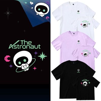 New Korean Fashion The Astronaut Short Sleeve TShirt Summer Tops Harajuku Streetwear Shirts K Pop Kpop K-pop Clothes Plus Size