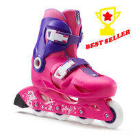 รองเท้าสเก็ตสำหรับเด็กรุ่น Play 3 (สีชมพู/ม่วง) ทนทาน !!! สินค้าแท้ 100% ขายดี !!! Play 3 Kids Skates - Pink/Purple