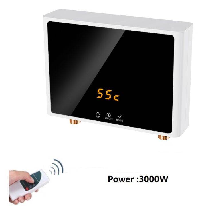 Tankless Instant Water Heater Shower Bathroom Kitchen Faucet Wall