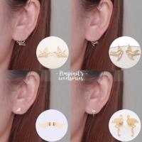 ?? พร้อมส่ง : ต่างหูสไตล์มินิมอลลายนก  Bird Minimalist Stud Earrings.