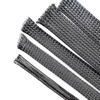 ✧ 10melet Black Snakeskin mesh Wire Protecting cable Sleeves 4/6/8/10/12mm PET Nylon Cable Sleeve wire mesh shock for cable sets