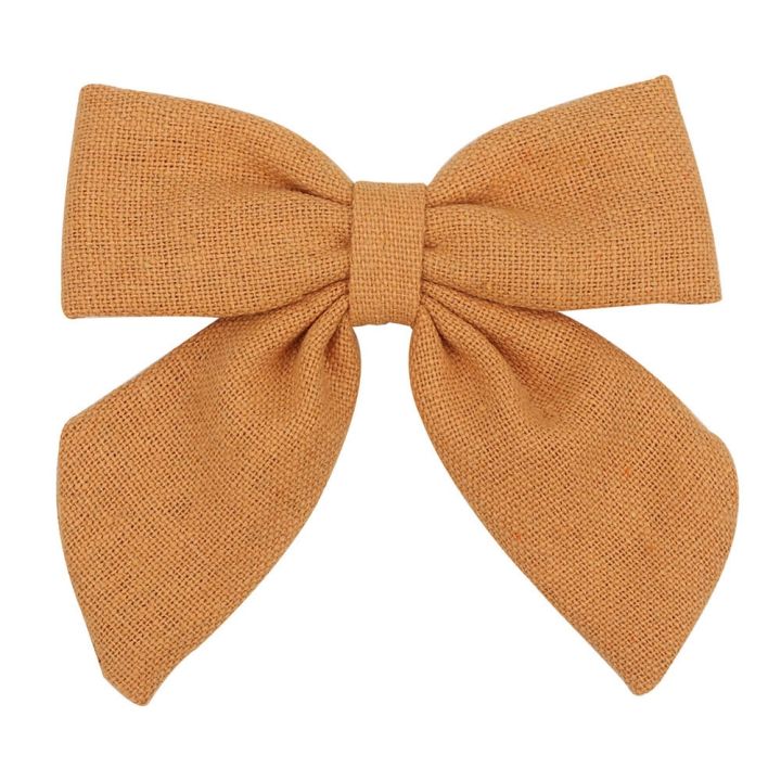 fabric-handmade-bow-hairpin-sweet-and-versatile-broken-hair-banger-12-color-cotton-linen-duck-beak-clip
