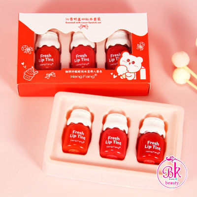 HengFang ลิป ลิปทินท์ ลิปกลอส&nbsp;Fresh Lip Tint&nbsp; ลิปสติก ลิปจุ่ม ลิปกลอส ลิปแมท ลิปทินท์สีสวยซึมเร็ว ลิป ลิปพกพาง่าย