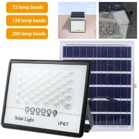 Solar Street Lights 300W Super Bright Solar Spotlight Outdoor Lamp with Remote Control Solar Panel IP65 Waterproof Solar Light