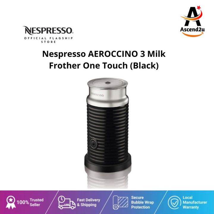 [NESPRESSO MY] Nespresso AEROCCINO 3 Milk Frother One Touch (Black