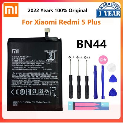 100% Original Xiao Mi BN44 4000MAh แบตเตอรี่สำหรับ Xiaomi Redmi 5 Plus สีแดง Mi 5 Plus โทรศัพท์คุณภาพสูงเปลี่ยนแบตเตอรี่