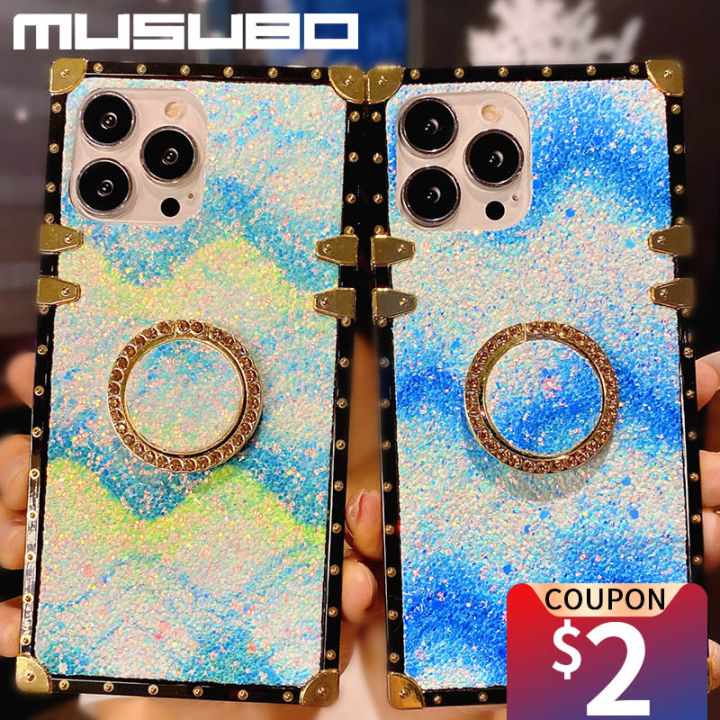 musubo-luxury-case-for-iphone-13-mini-12-11-pro-max-xr-xs-6-7-8-plus-ring-phone-cover-with-stand-shockproof-soft-glue-back-cover