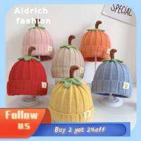 ALDRICH FASHION ฤดูหนาวในฤดูหนาว หมวกฟักทองเด็ก ทารกแรกเกิด ฮาโลวีน หมวกสำหรับเด็ก นุ่มนุ่มๆ วันขอบคุณพระเจ้าในฤดูใบไม้ร่วง หมวกบีนนี่ถัก เด็กชายเด็กหญิง