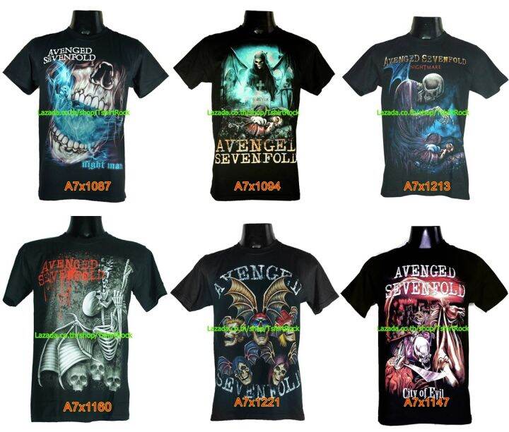 เสื้อวง-avenged-sevenfold-อะเว็นจด์เซเวนโฟลด์-a7x-ไซส์ยุโรป-เสื้อยืดวงดนตรีร็อค-เสื้อวงวินเทจ90s