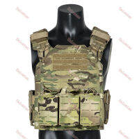 Uniontac 1000D ไนล่อนเลเซอร์ตัดปล่อยอย่างรวดเร็ว Molle ยุทธวิธีเสื้อกั๊กกับแผ่นหลังที่ถอดออกได้และกระเป๋านิตยสาร Triple