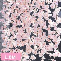 【YF】☋❧  1.8M Silk Vine Lvy Wedding Arch Decoration Layout Rattan Wall Hanging Garland Wreath Slingers