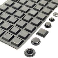 Black Self Adhesive Silicone Rubber Damper Buffer Cabinet Bumpers Furniture Pads Cushion Protective Soft Anti Slip Feet Pads Decorative Door Stops