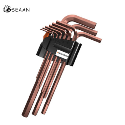 Hex Wrench Set,ไขควง,Universal Allen Wrench 1.5Mm-10Mm 9PCS Double-Headed L-Shaped Hexagonal Flat Ball Wrench Metric Hand Tool