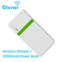 Cioswi Portable 10000mAh 4G LTE USB Modem Router Wireless Hotspot Sim Card Slot Mini Pocket WiFi Router CAT4 MIFI001