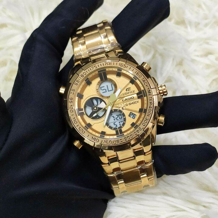 [Deluxe Time] Edifice GShock Dual Time Actual Pic. Water Proof